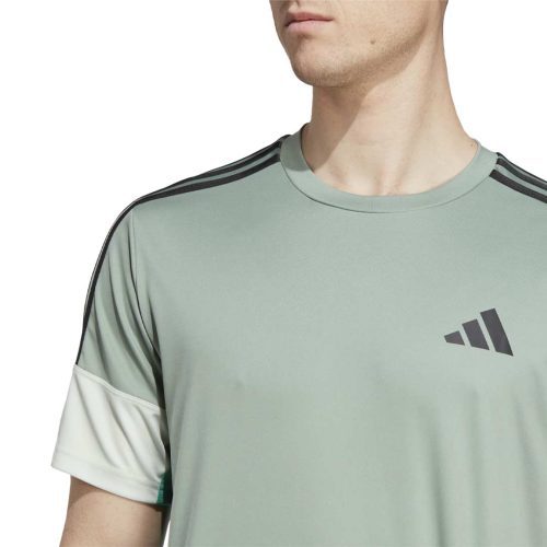 adidas Men s Training Colorblock 3 Stripes T Shirt IN5073 05