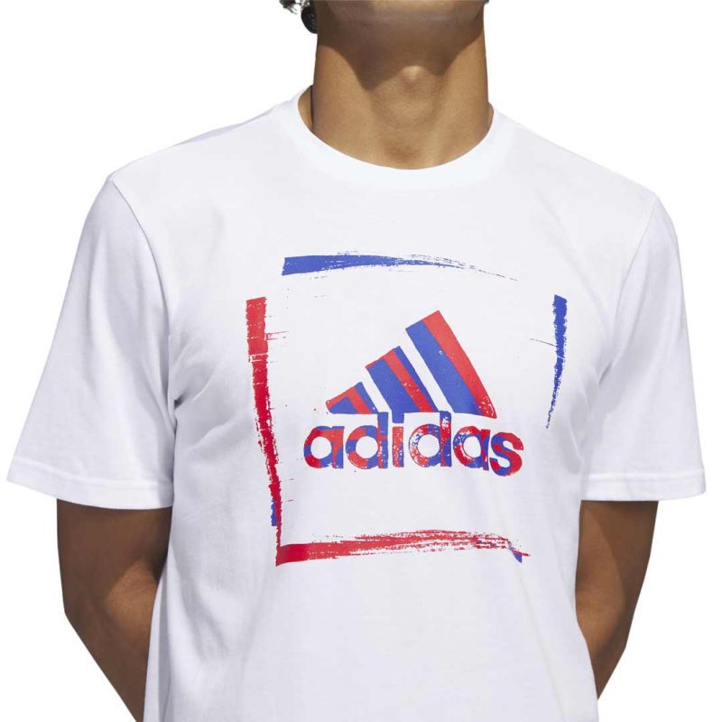 adidas Men s Two Tone Stencil Short Sleeve Graphic T Shirt HS2517 05