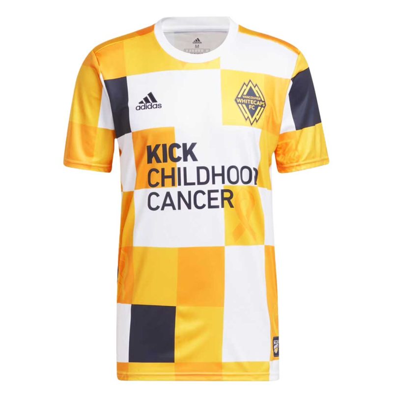 adidas Men s Vancouver Whitecaps FC Kick Childhood Cancer Pre Match Jersey HT7800 1 f663aaa7 82b8 4b0c 8b34 afa051ae8a8c