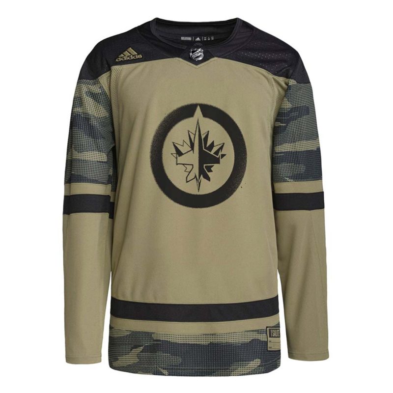 adidas Men s Winnipeg Jets Authentic Camo Military Appreciation Jersey HB1787 1