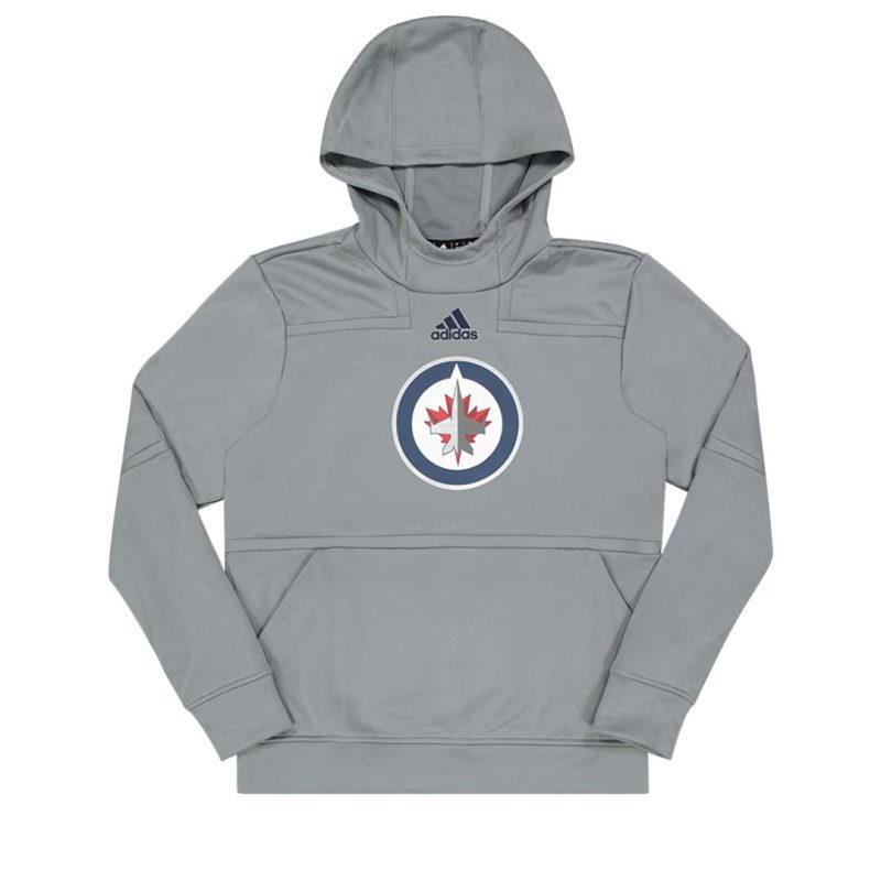 adidas Men s Winnipeg Jets Primary Logo Pull Over Hoodie GI5303 1