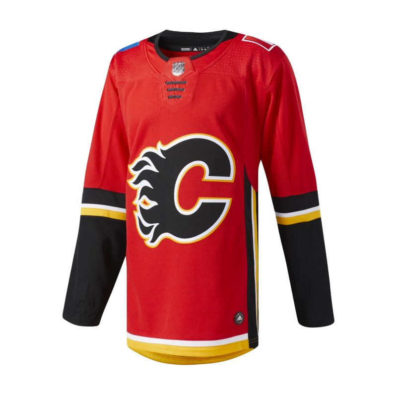 adidas Men sCalgaryFlamesAuthenticHomeJersey CA7072 01