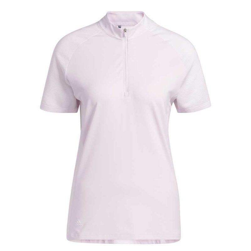 adidas Women s 1 4 Zip Mock Neck Polo HA3391 01