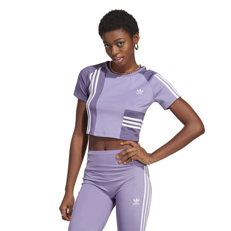 adidas Women s Adicolor Crop T Shirt IC2378 02