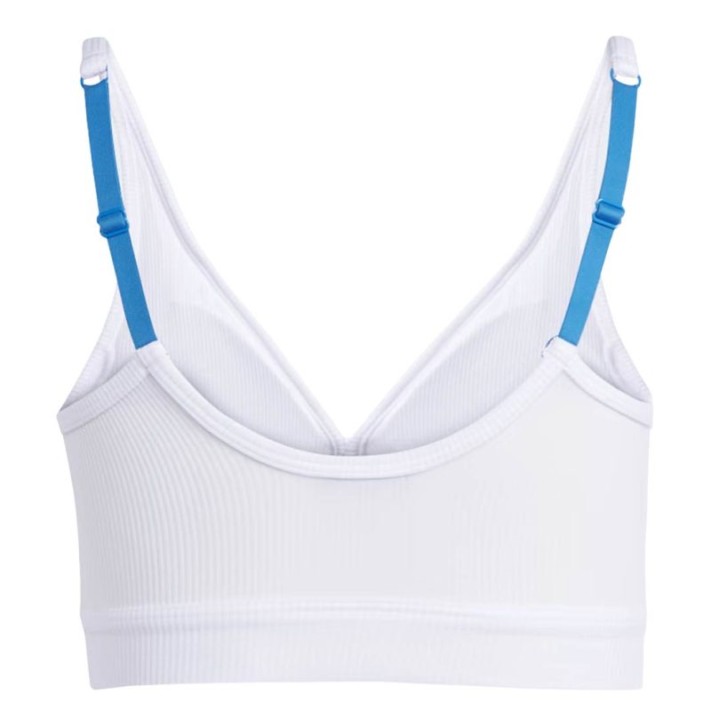 adidas Women s Adicolor Flex Ribbed Cotton Two Ply Plunge Brami Bra GC3842 3