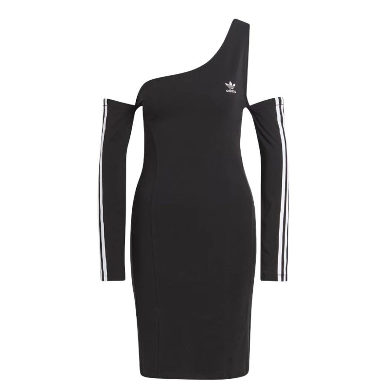 adidas Women s Adicolor Trefoil Cutout Long Sleeve Dress II6110 5