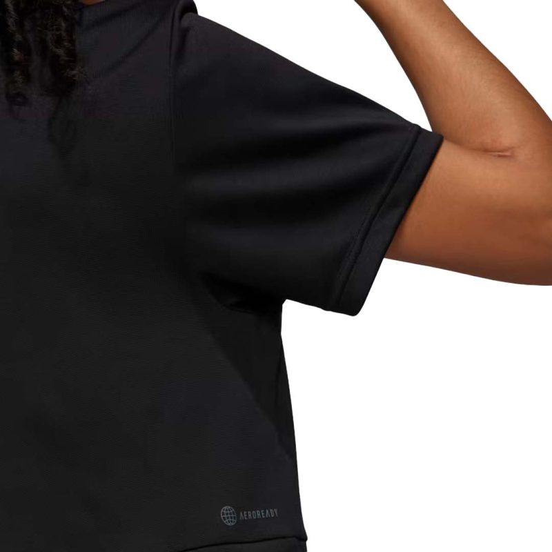 adidas Women s Aeroready Studio Crop T Shirt HD8943 05