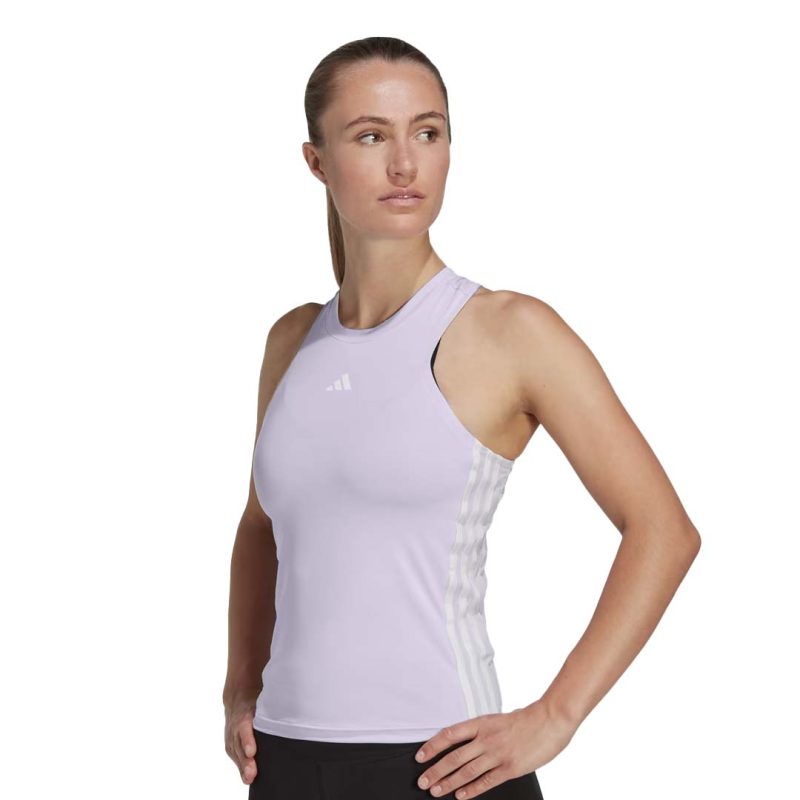 adidas Women s Aeroready Train Essentials 3 Stripes Tank Top HR7816 2