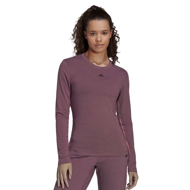 adidas Women s Authentic Balance Yoga Studio Long Sleeve T Shirt HZ9077 2