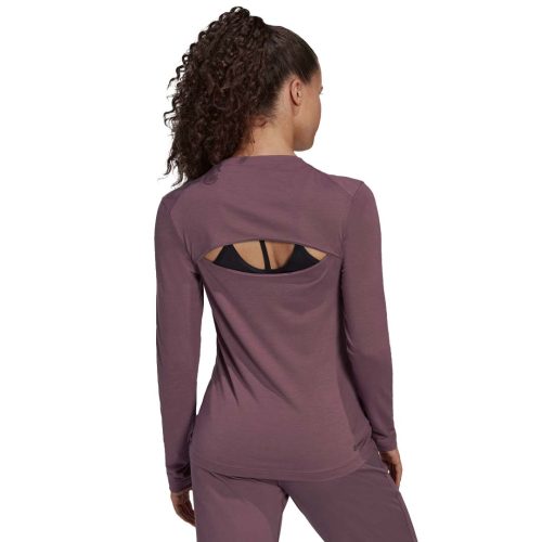 adidas Women s Authentic Balance Yoga Studio Long Sleeve T Shirt HZ9077 3