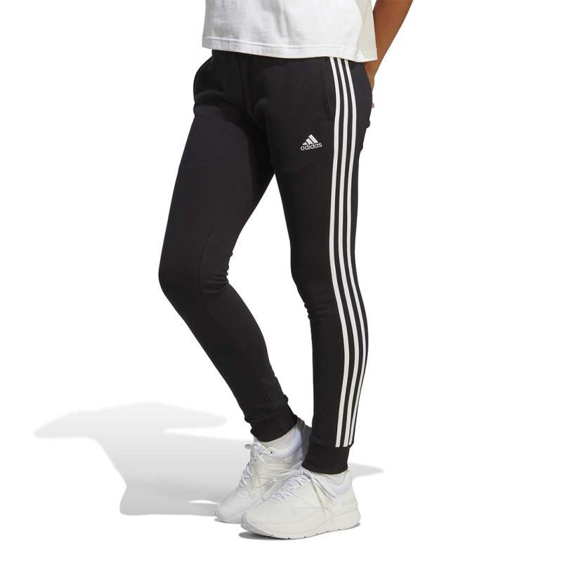 adidas Women s Essentials 3 Stripes French Terry Cuffed Pants IC8770 02