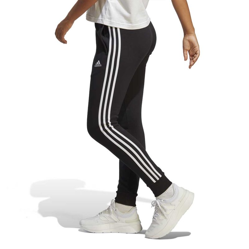 adidas Women s Essentials 3 Stripes French Terry Cuffed Pants IC8770 04