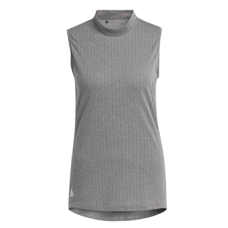 adidas Women s Essentials Mock Neck Sleeveless Polo HA3480 01