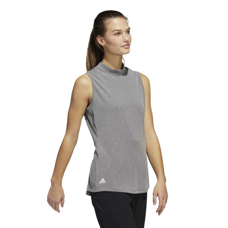 adidas Women s Essentials Mock Neck Sleeveless Polo HA3480 03