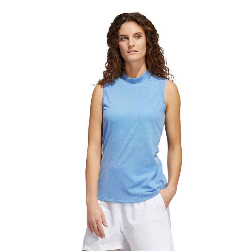 adidas Women s Essentials Mock Neck Sleeveless Polo HA3484 2