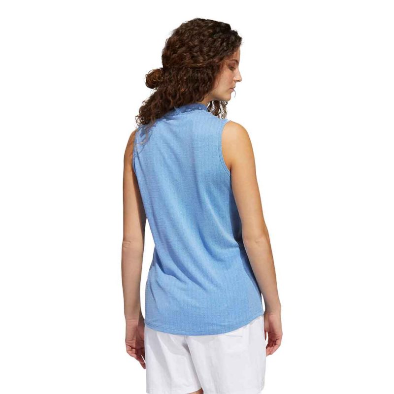 adidas Women s Essentials Mock Neck Sleeveless Polo HA3484 4