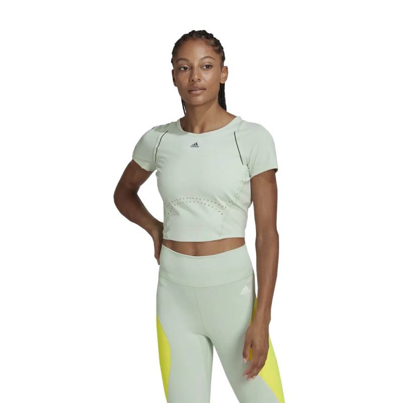 adidas Women s HIIT 45s Crop T Shirt HM8097 02