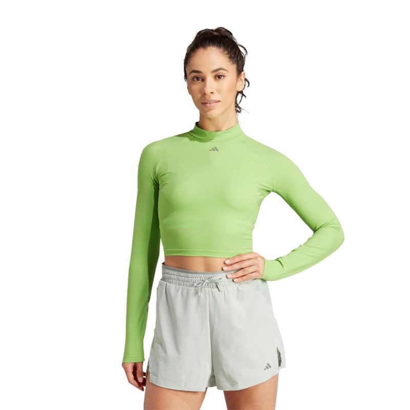 adidas Women s HIIT Heat.Rdy Long Sleeve Crop T Shirt IM2656 02