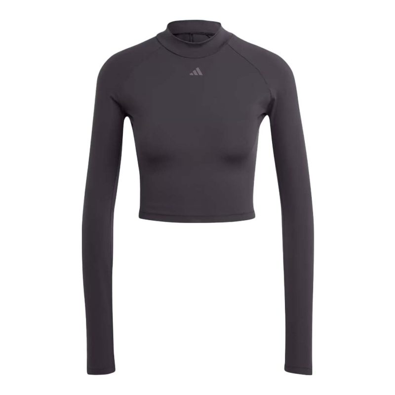 adidas Women s Hiit Heat.Rdy Long Sleeve Crop T Shirt HY3220 01