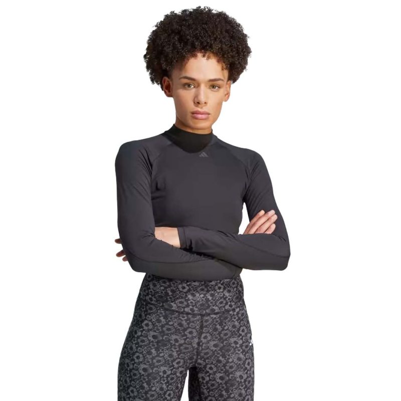 adidas Women s Hiit Heat.Rdy Long Sleeve Crop T Shirt HY3220 02