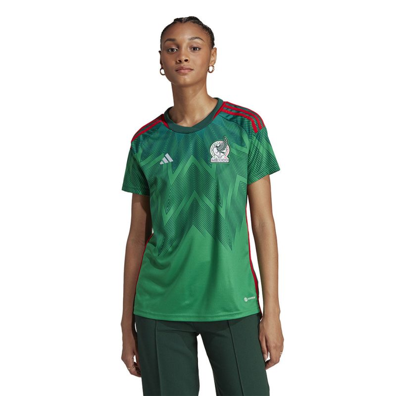 adidas Women s Mexico 22 Home Jersey HE8847 02