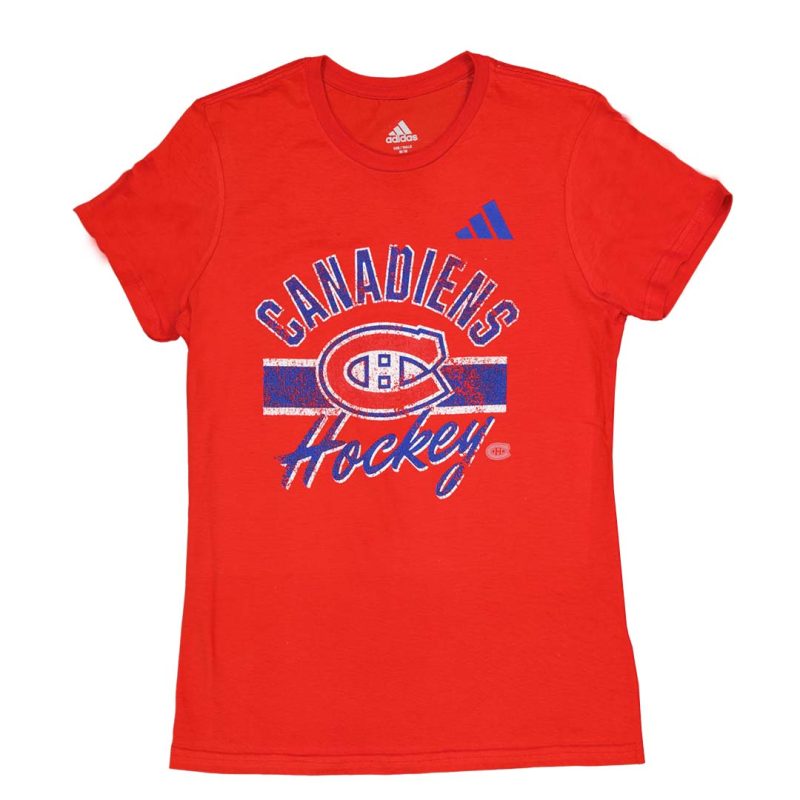 adidas Women s Montreal Canadiens Blend T Shirt IB5640 01