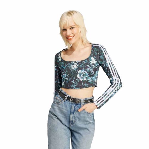 adidas Women s Originals All Over Flower Print T Shirt II3194 03