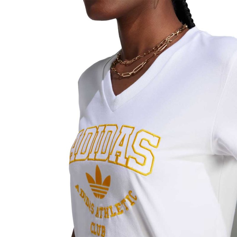 adidas Women s Originals Cropped Lace Trim T Shirt II5608 06