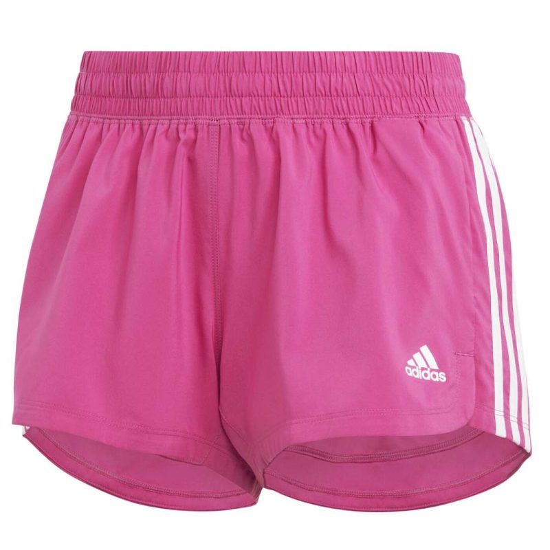 adidas Women s Pacer 3 Stripes Woven Shorts IB8697 01