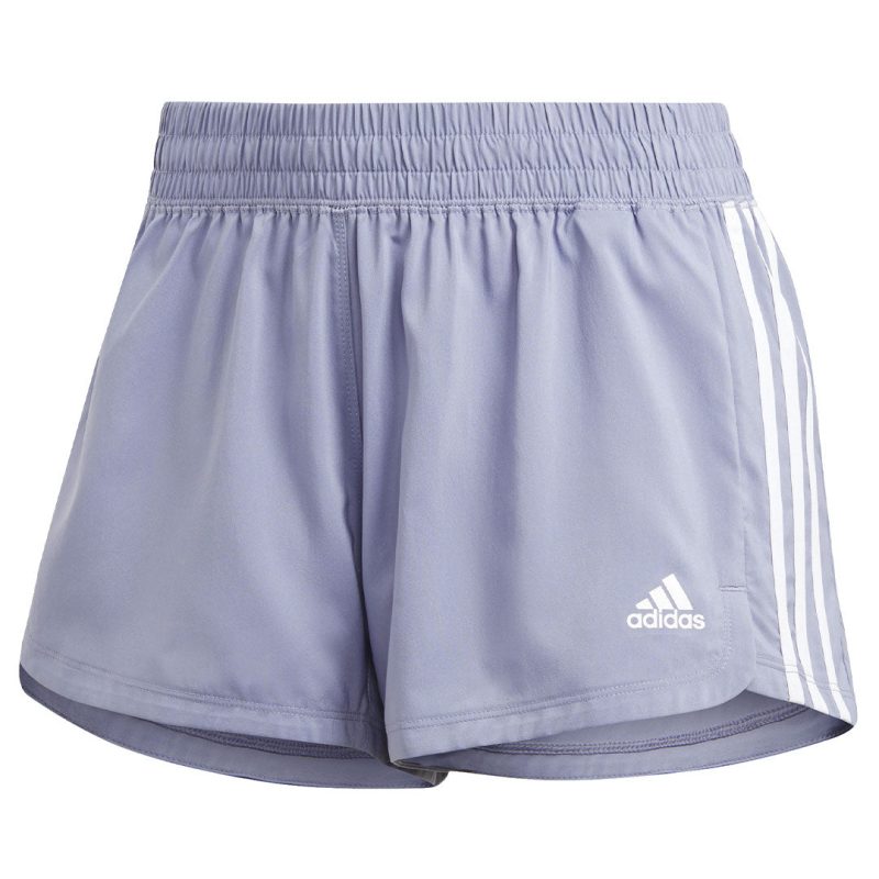 adidas Women s Pacer 3 Stripes Woven Shorts IB8704 01