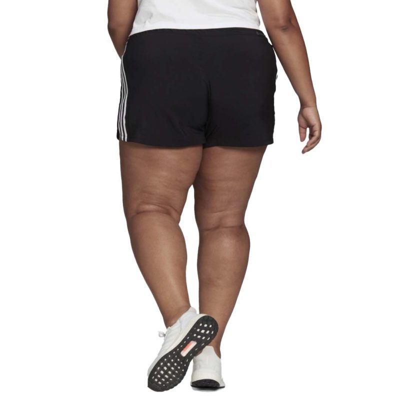 adidas Women s Pacer 3 Stripes Woven Shorts Plus Size H59079 03