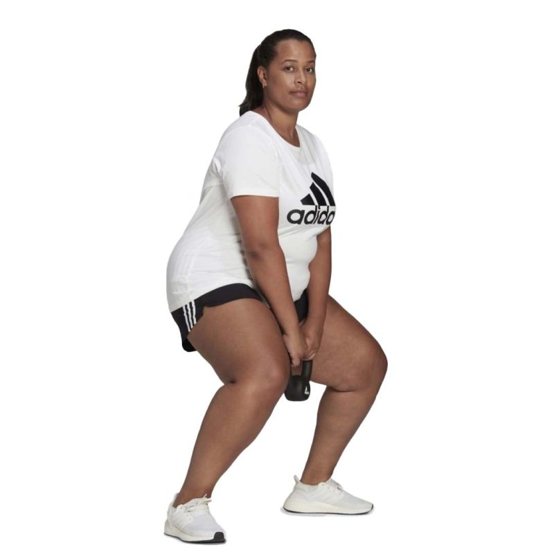 adidas Women s Pacer 3 Stripes Woven Shorts Plus Size H59079 04