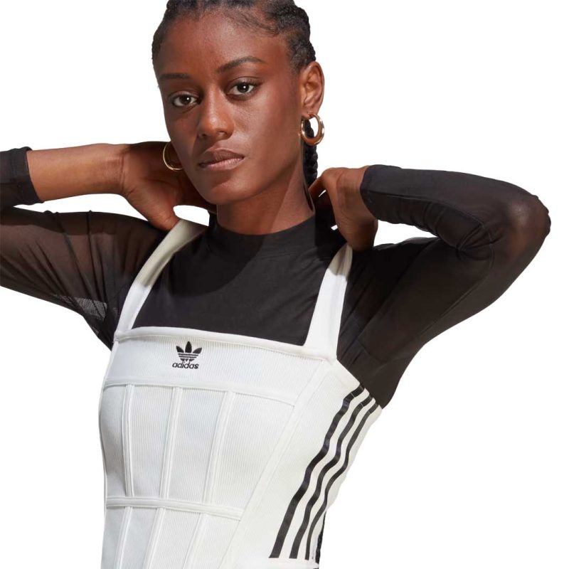 adidas Women s Rib Corset Tank Top IK0505 4