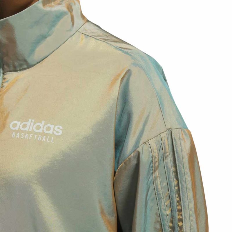 adidas Women s Select Iridescent Basketball 1 4 Zip Jacket IJ5246 05