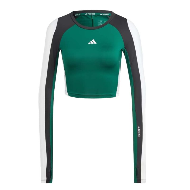 adidas Women s Techfit Aeroready Long Sleeve T Shirt IK6152 01