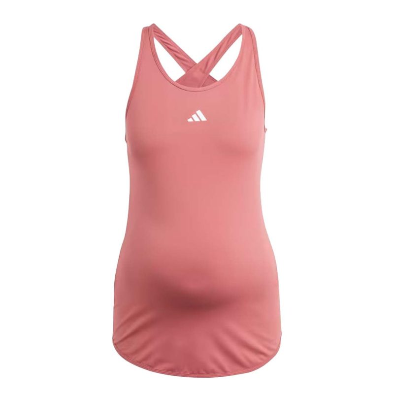 adidas Women s Train Essentials Slim Fit Tank Top Maternity IB8544 01