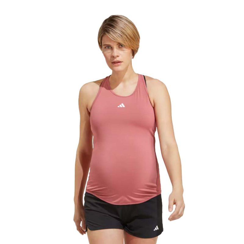 adidas Women s Train Essentials Slim Fit Tank Top Maternity IB8544 02