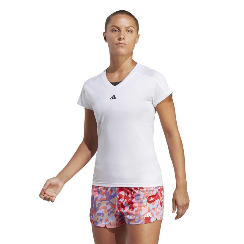 adidas Women s Train Essentials V Neck Tee HR7878 02