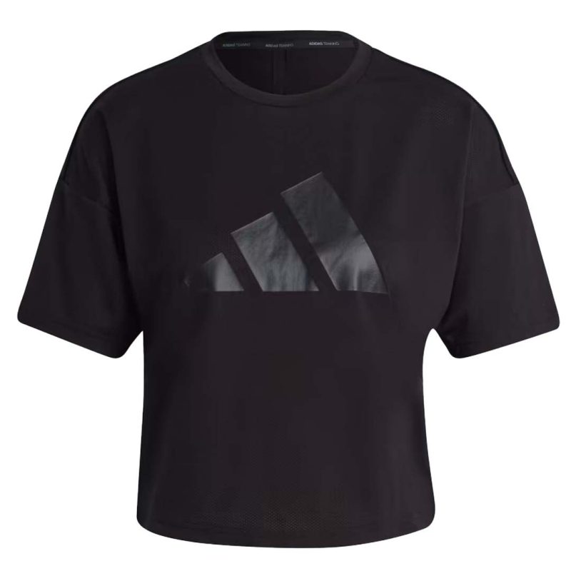 adidas Women s Train Icons 3 Bar Logo T shirt HD8973 01