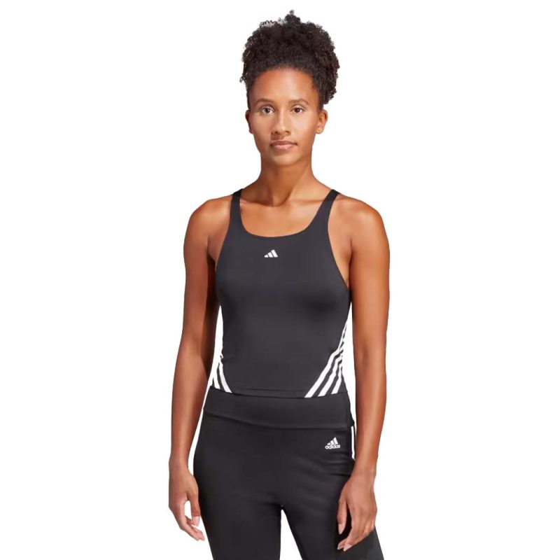 adidas Women s Train Icons 3 Stripes Tank HT9430 02