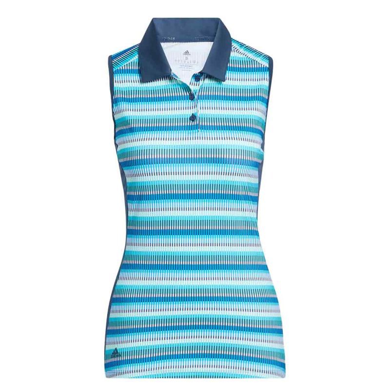 adidas Women s Ultimate365 Print Sleeveless Polo HG8522 1