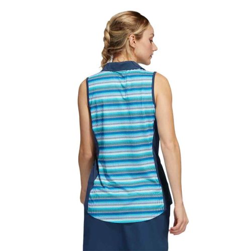 adidas Women s Ultimate365 Print Sleeveless Polo HG8522 3