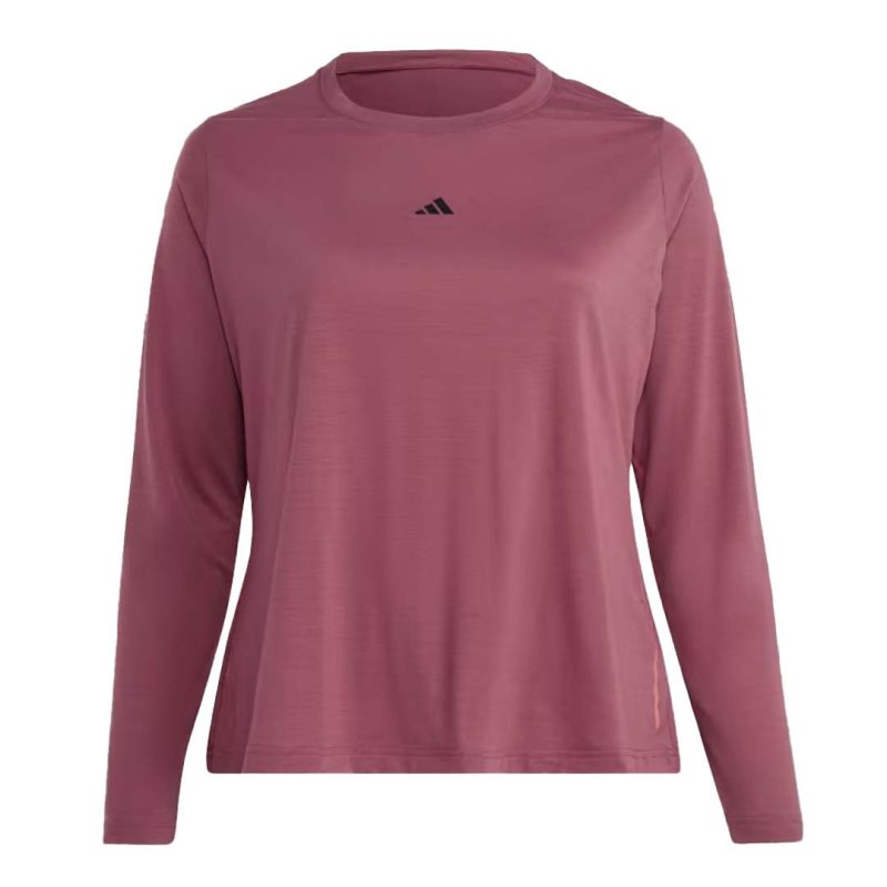 adidas Women s Yoga Long Sleeve T Shirt Plus Size HZ6323 01