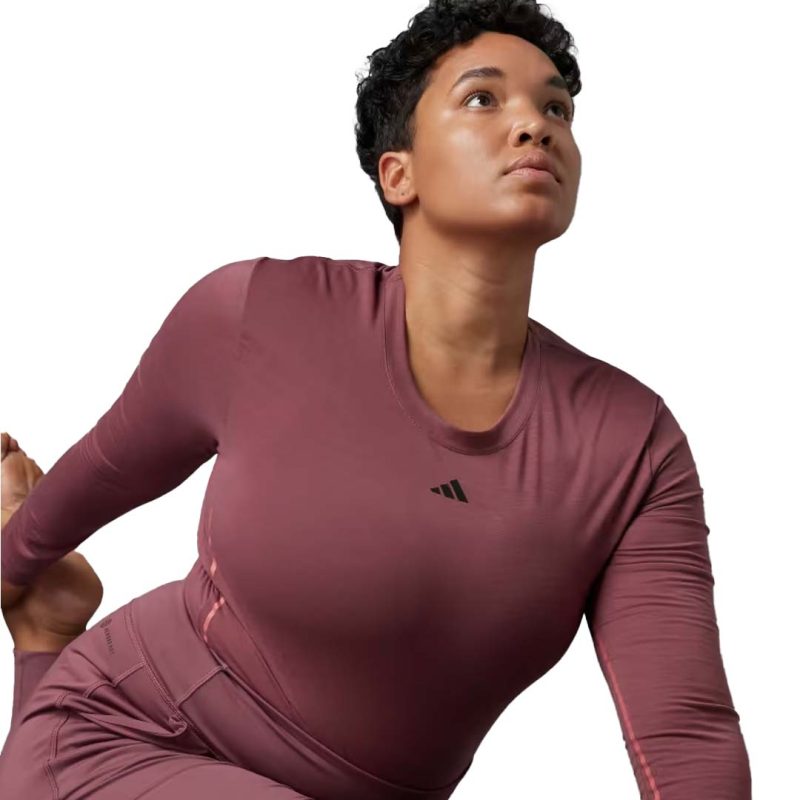 adidas Women s Yoga Long Sleeve T Shirt Plus Size HZ6323 08