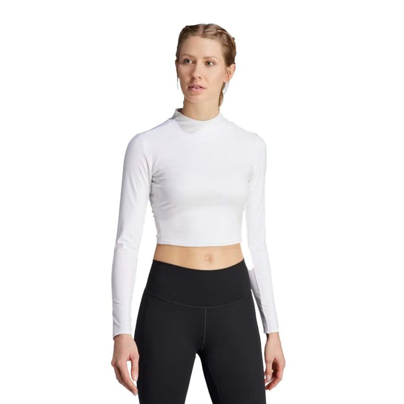 adidas Women s Yoga Studio Long Sleeve T Shirt HY9239 02