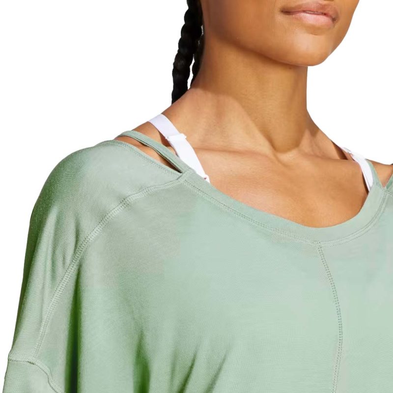 adidas Women s Yoga Studio Oversized T Shirt HR5078 05