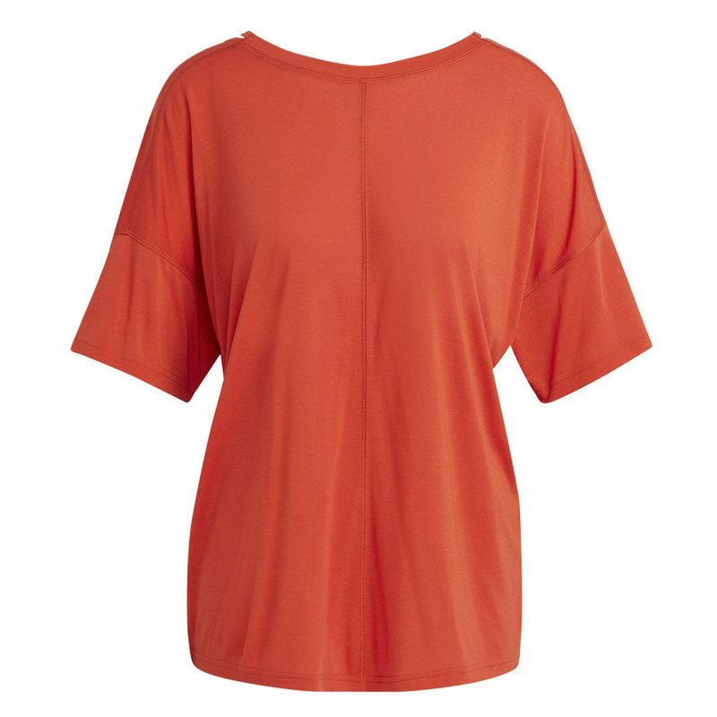 adidas Women s Yoga Studio Oversized T Shirt HR5080 01