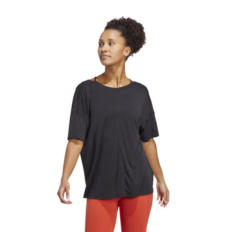 adidas Women s Yoga Studio T Shirt HS8117 02