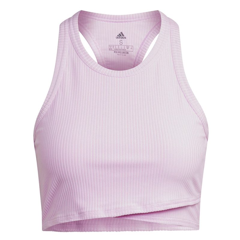 adidas Women s Yoga Studio Wrapped Rib Tank Top HP1967 01