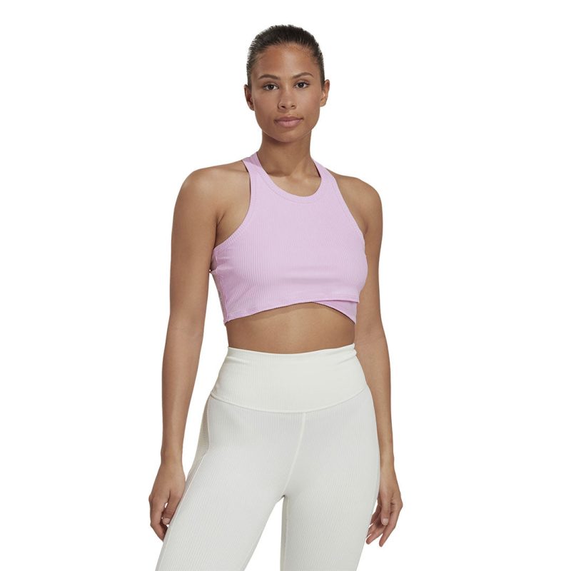 adidas Women s Yoga Studio Wrapped Rib Tank Top HP1967 02